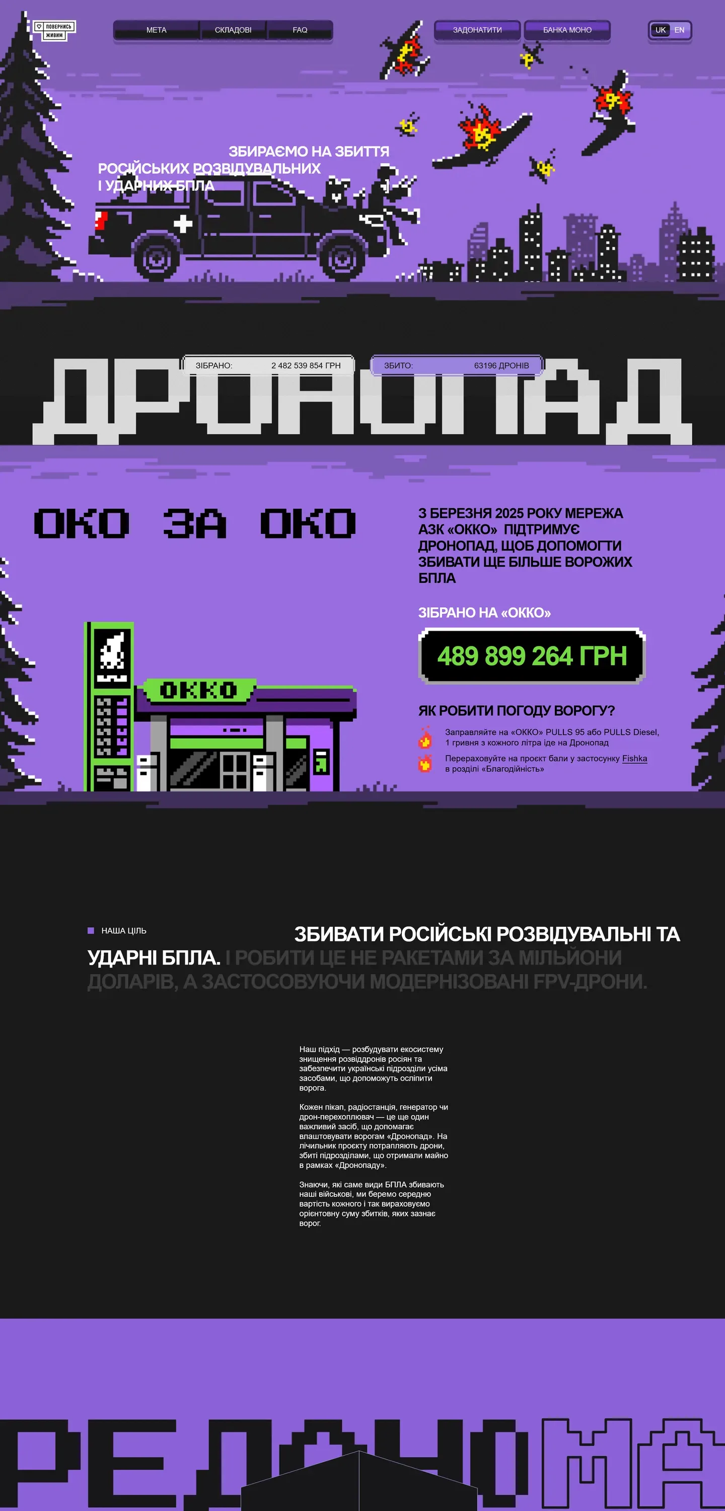 dronopad — початок сторінки